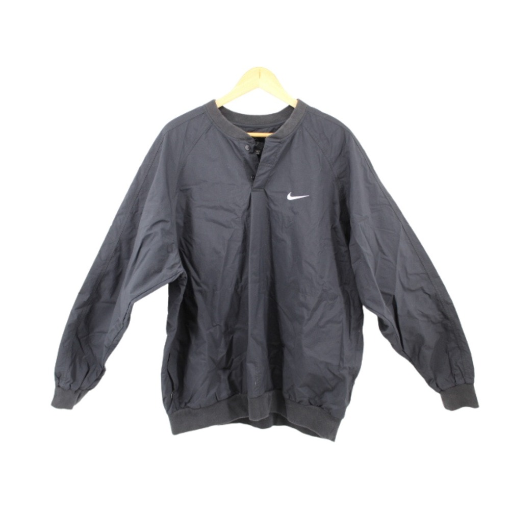 Nike Golf Windbreaker Jacket Mens XL Black Pullover Swoosh Athletic Lightweight - Picture 1 of 6
